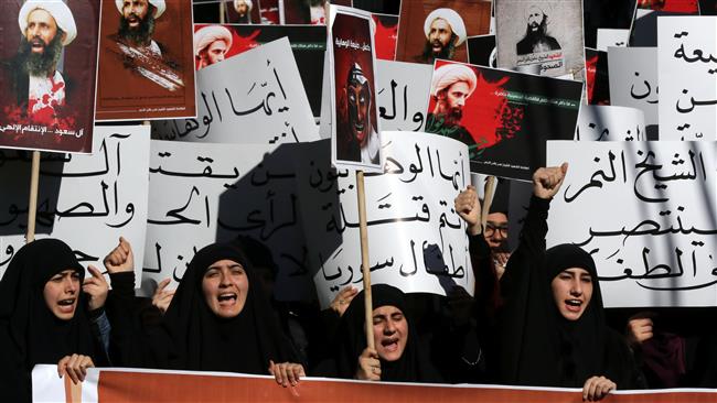 Lebanese students protest against execution of Sheikh Nimr