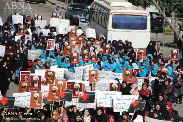تصویری رپورٹ/ لبنان؛ نبطیہ کے طلبہ کا شیخ نمر کے لیے احتجاج