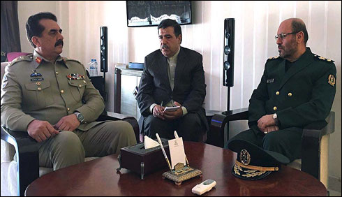 آرمی چیف جنرل راحیل شریف کی ایرانی وزیر دفاع سے ملاقات