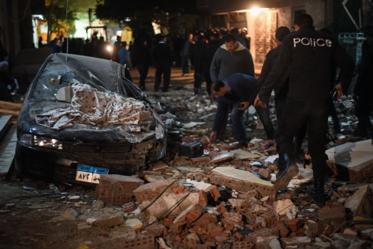 Cairo bomb blast kills nine during police raid/ Photos