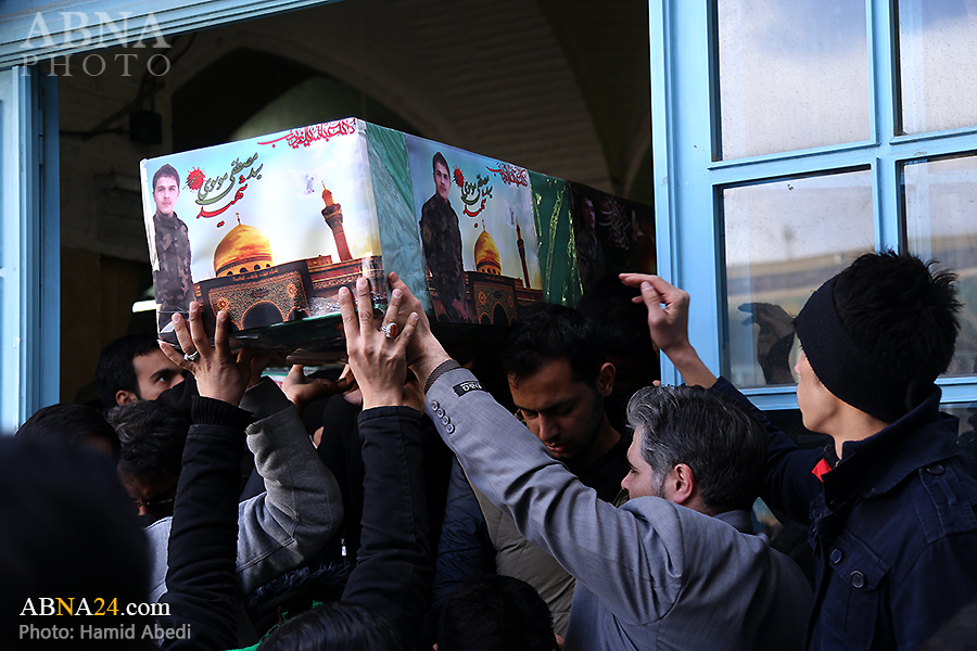 تصویری رپورٹ: قم میں محافظین حرم کا جلوس جنازہ