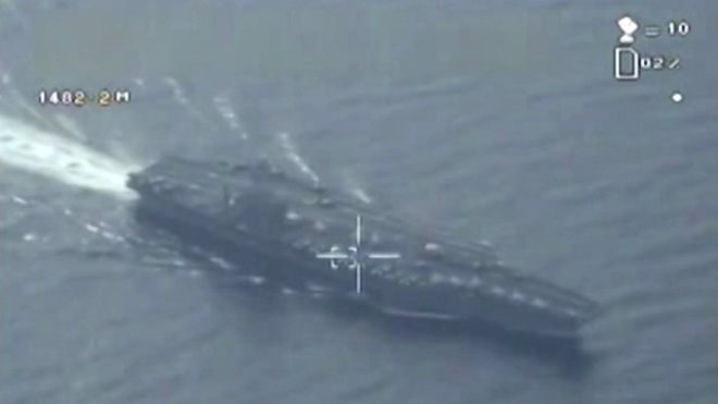 Pesawat pengintip rakam kelibat kapal perang Amerika