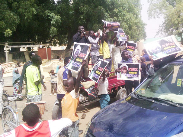 Photos: Free Sheikh Zakzaky Peaceful Protests in Zaria, Damaturu