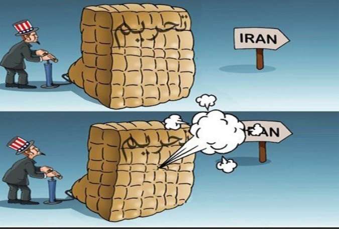 کارٹون: ایران پر اقتصادی پابندیاں اور امریکہ