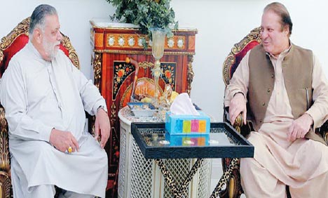 نواز شریف کی سابق وزیراعظم میر ظفر اللہ خان جمالی سے ملاقات
