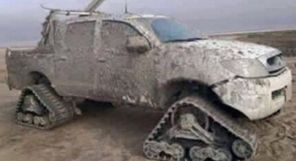 Iraqi Peshmerga Seize ISIS Specially Made Tank