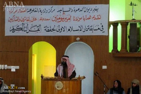"أبو بكر البغدادي" يظهر في أحد مساجد الفلوجة + (صور)