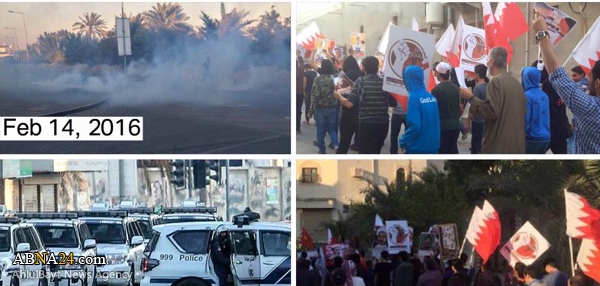 إحياء ذكرى ثورة البحرين في ظل القمع والاعتقالات + (صور)