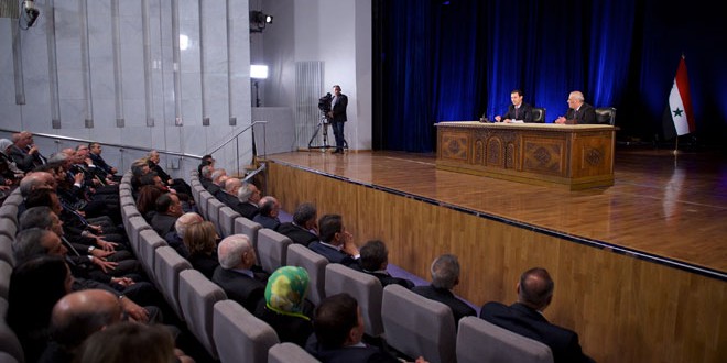Syrian President: Solution to crisis would be through national reconciliations and committing to constitution