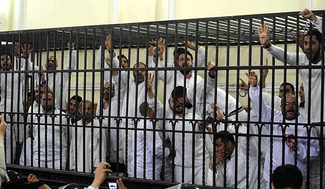 محاكمة 13 من الإخوان المتهمين باقتحام نقطة شرطة بديرمواس