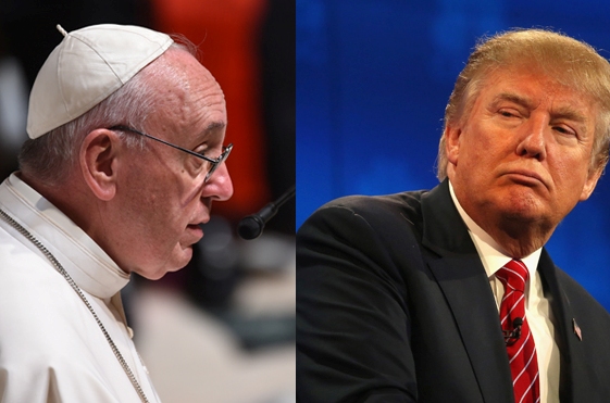 Pope Francis questions Donald Trump's Christian faith