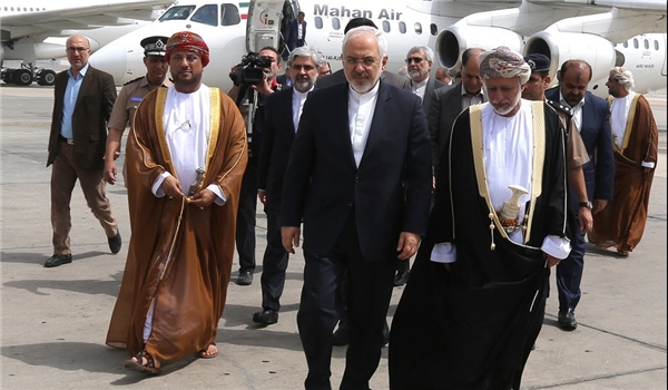 وزير الخارجية الايراني يستقبل نظيره العماني بالعاصمة الايرانية