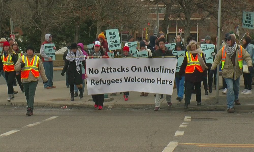 US Muslims take to street in Minnesota to protest Islamophobia