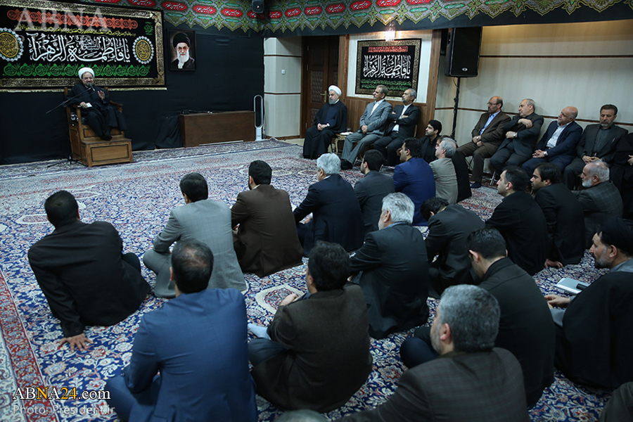 Photos: Mourning Ceremony of Hazrat Fatima's (SA) Matyrdom Held with Iran's President Participation 