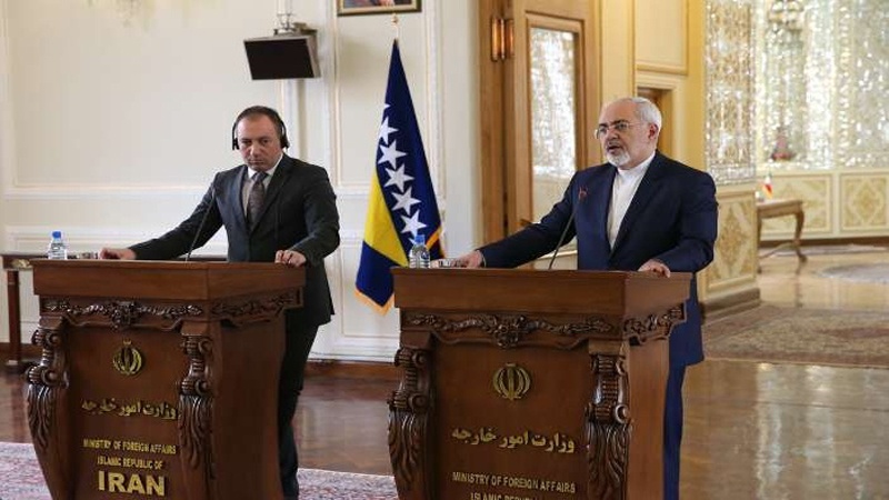 ایران اور بوسنیا کے وزرائے خارجہ کا شام کے حوالے سے مشترکہ بیان