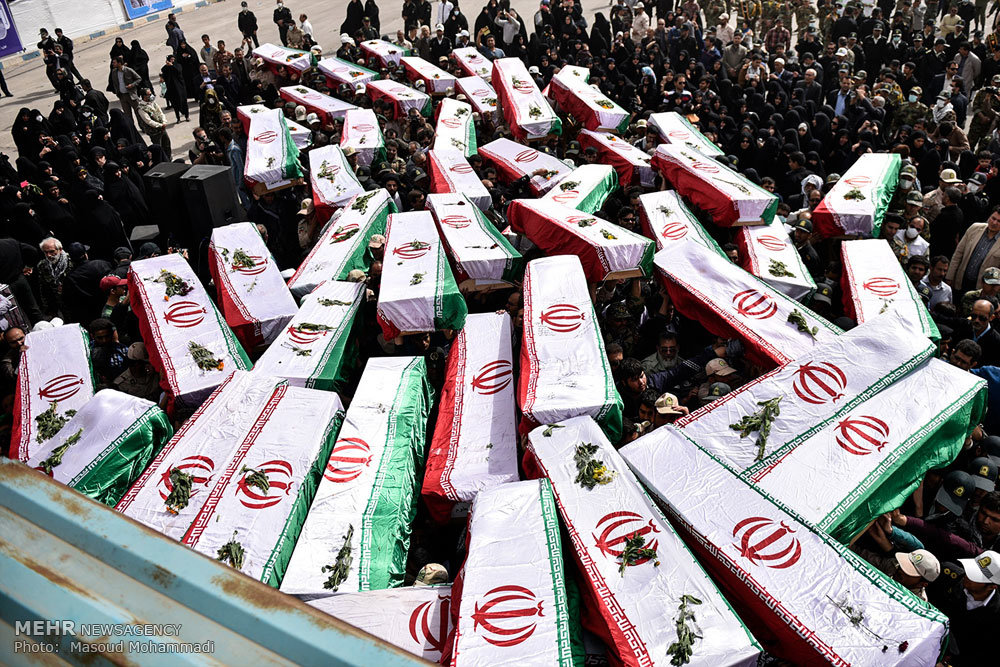 تصویری رپوٹ: دفاع مقدس کے 68 شہداء کے پیکروں کی وطن واپسی