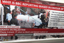 Antiisraelische Plakate in der Londoner U-Bahn