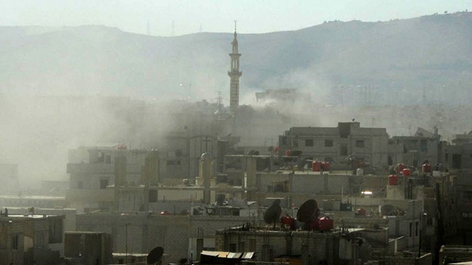 Russia request Syrian army to not retaliate after Damascus shelled 