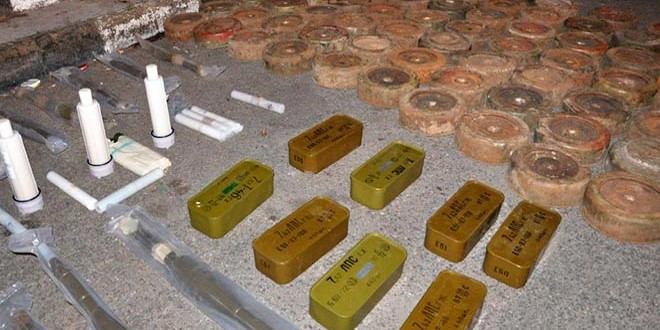 Syrian authorities seized two cars loaded with weapons in Sweida