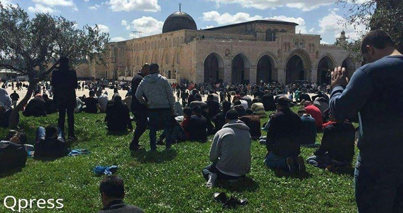 Thousands of Palestinians manage to perform Friday prayers in al-Aqsa mosque