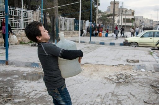 Syria; Water finally arrived to Aleppo 