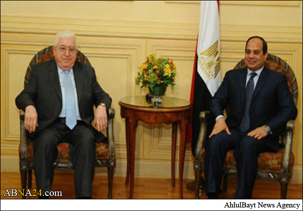معصوم خلال لقائه السيسي: نسعى لبناء جيش وطني على أسس مهنية