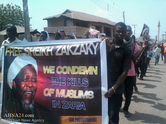 Fotostrecke: Demonstration zur Freilassung von Scheich Zakzaki in nigerianischer Stadt Lafia 