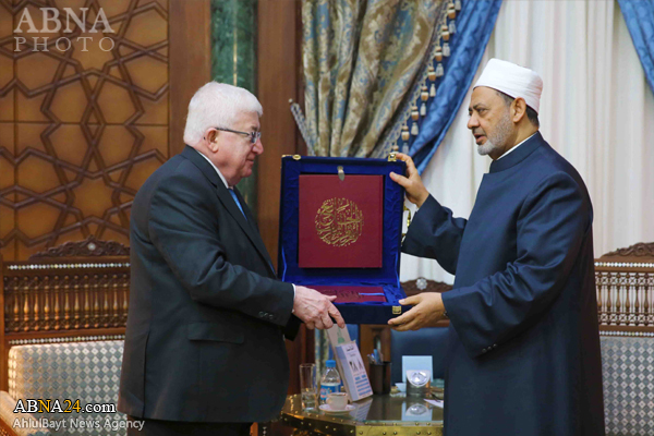 Fotos: Der irakische Präsident Fuad Masum hat sich mit Scheich al-Azhar in Kairo getroffen