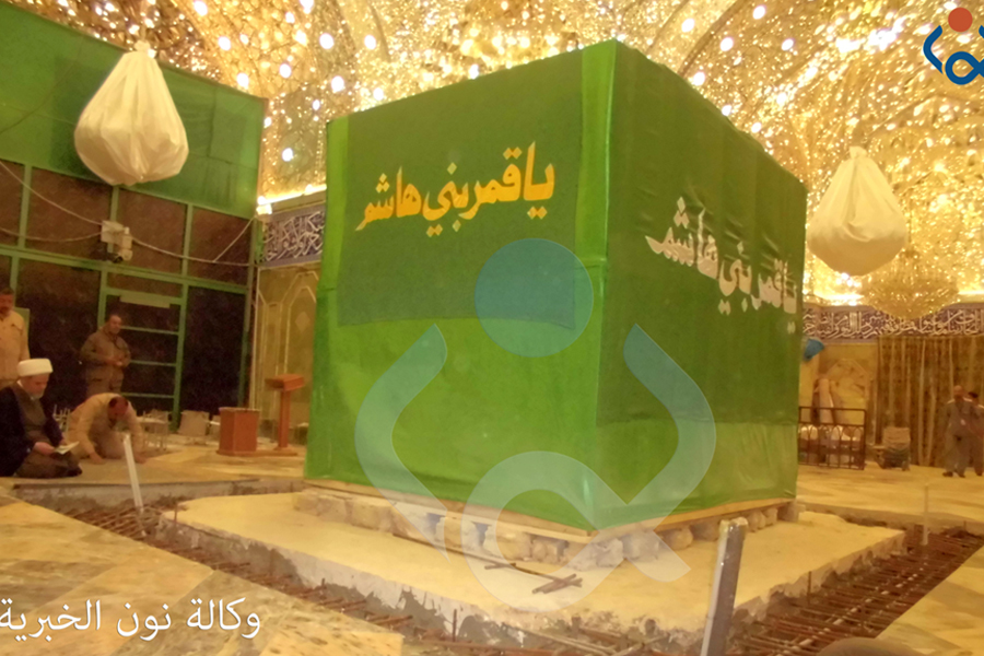 تقرير مصور/ قبر ابي الفضل العباس عليه السلام بعد رفع الشباك 
