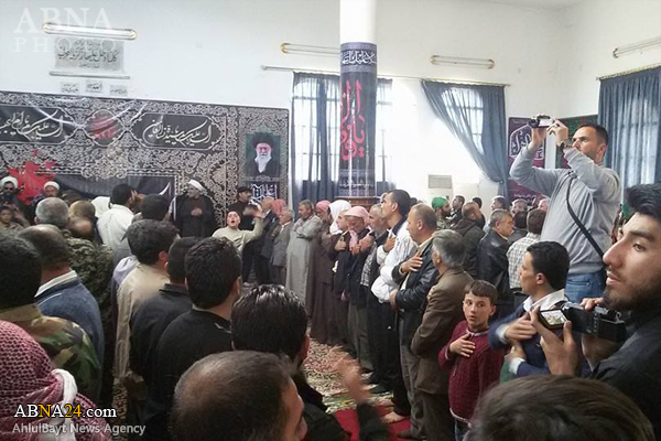 تقرير مصور/ شيعة حي "الزهراء" في حلب يقيمون مراسم لاستشهاد فاطمة الزهراء (ع)