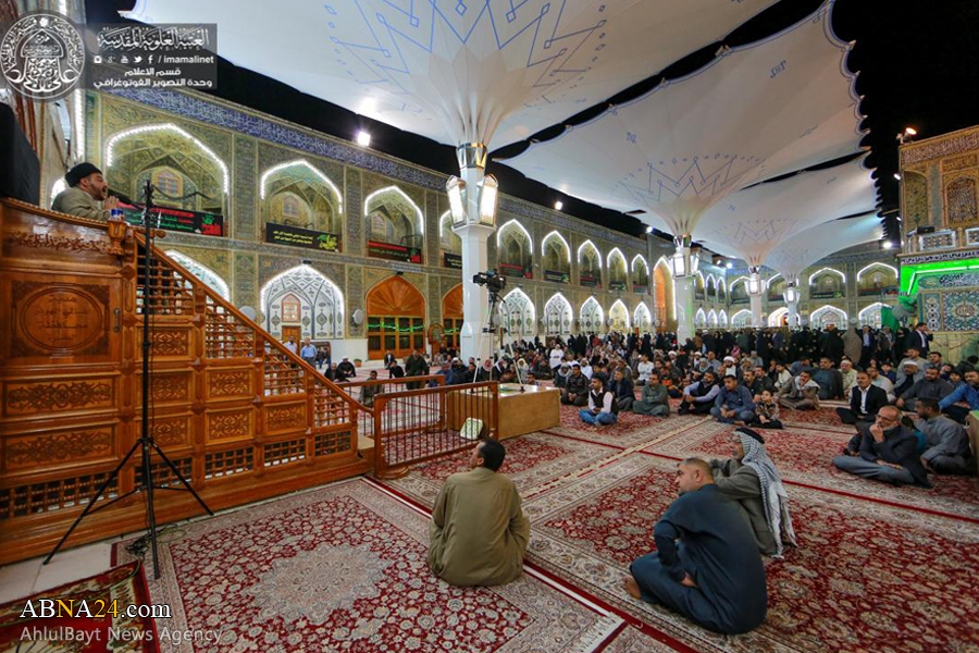 تقرير مصور/ مجالس فاطمية في حرم الامام علي (ع)