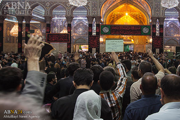 تقرير مصور/ مراسم العزاء بمناسبة استشهاد فاطمة الزهراء (ع) في حرم الامام الحسين (ع)