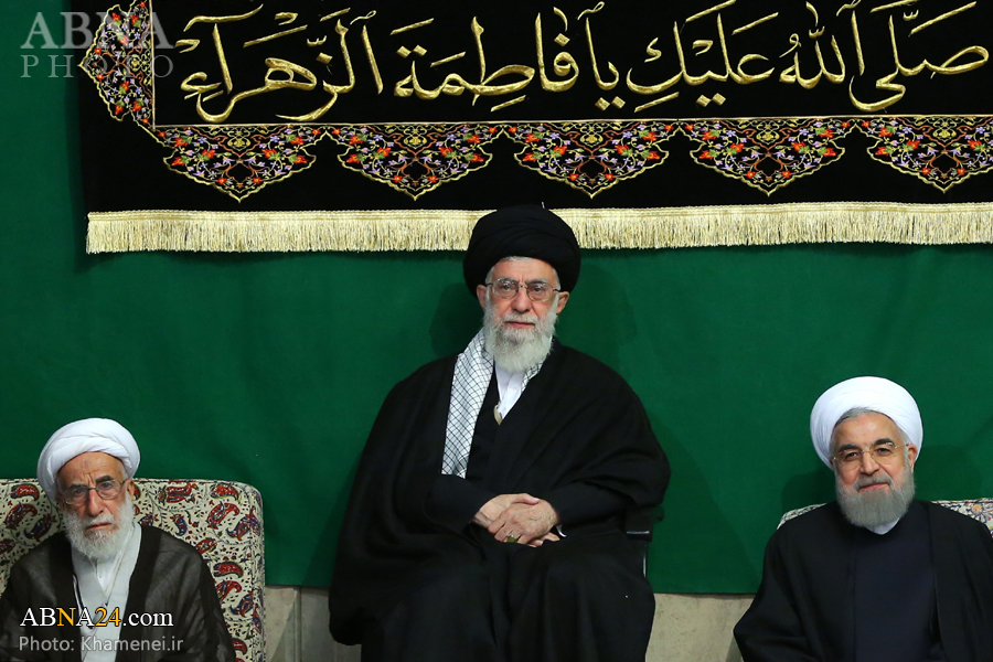 Rahbar dan Presiden Iran Hadir dalam Majelis Duka Az Zahra di Tehran 