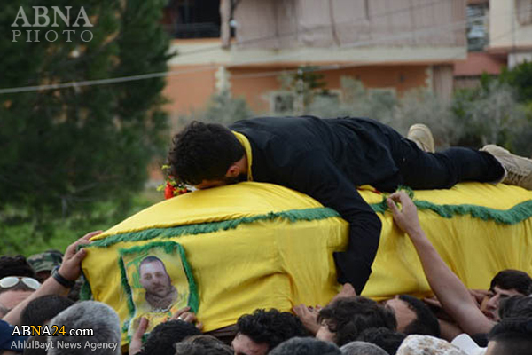 Fotos: Beisetzung des Kommandeuren libanesischer Hisbollah am Tag der Trauerfeier für Fatima Zahra (a.s.) 