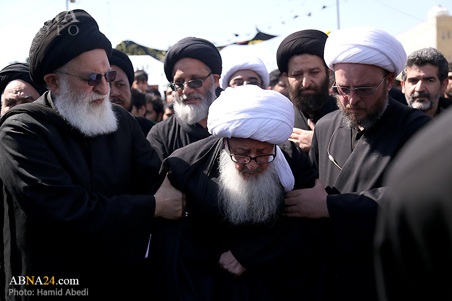 Ayetullah Vahit Horasani Hz. Zehra’nın Şehadet Yıldönümünde Matem Destesinde / Foto