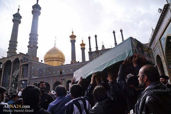 Bestattung der acht pakistanischen Märtyrer (Verteidiger des Schreins von Hazrat Zainab (s.a.)