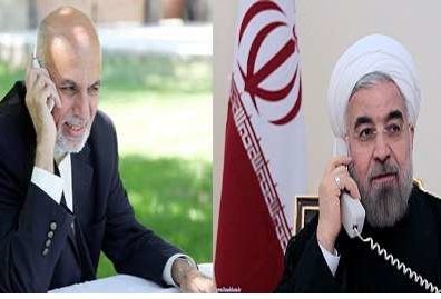 Iran, Afghanistan Presidents stress developing ties, friendship over phone