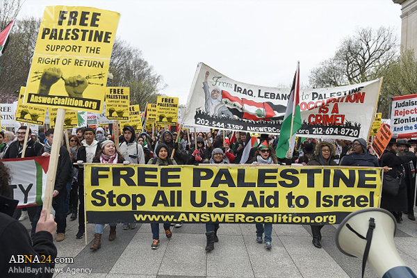 Americans protest against Israeli regime in front of White House / Photos