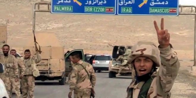 Syrian army advances further on Palmyra, establishing control over more areas