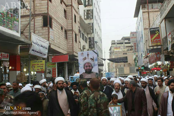 نجف اشرف میں داعش کے ہاتھوں شہید ہوئے طالب علم کا تشییع جنازہ+ تصاویر