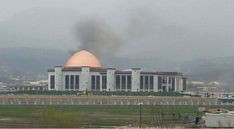 Afghan parliament building targeted with terrorists rockets