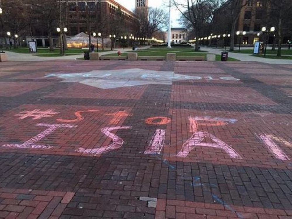 Arab-American activists probe anti-Islam graffiti at University of Michigan