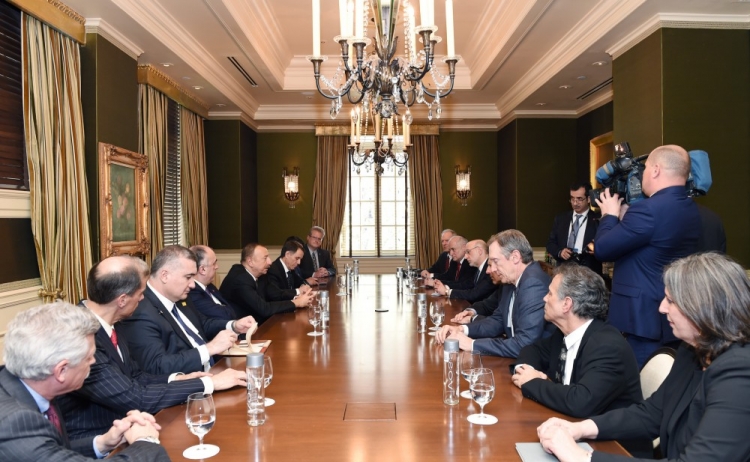 Илһам Әлијев АБШ-дакы јәһуди тәшкилатларынын рәһбәрлији илә ҝөрүшүб – Фото