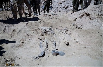 Massengrab in historischer Stadt Palmyra entdeckt mit 50 Leichen