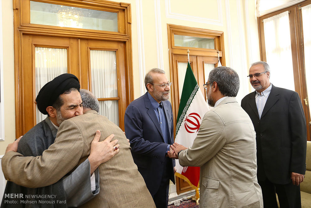 تصویری رپورٹ: لاریجانی سے نوروز کی مناسبت سے ملاقاتیں