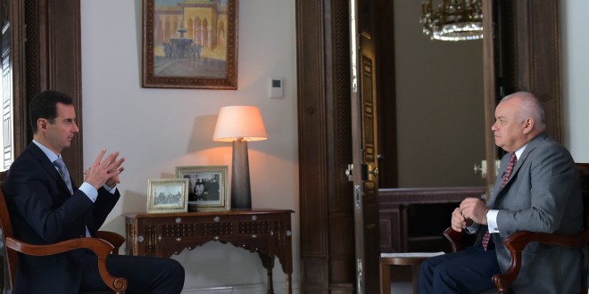 Le président al-Assad : Le peuple et l’armée en Syrie ont la volonté de la nettoyer des terroristes