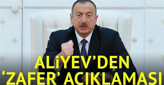 Aliyev: "Büyük Bir Zafer Kazandık!"