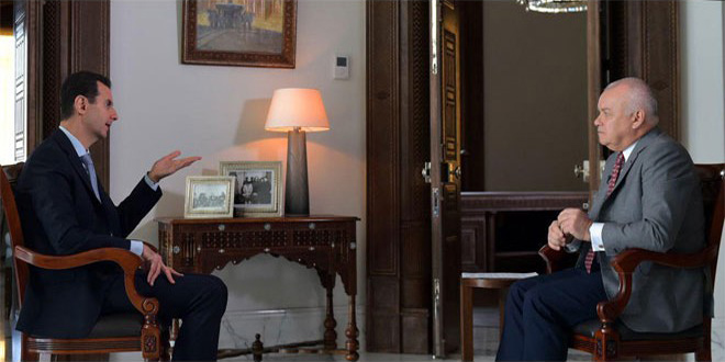 Bashar Assad: We want to clean Syria completely of terrorists