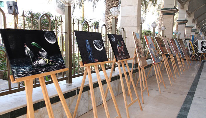 Imam Hussein Shrine opens visual art gallery in Bein al-Haramein / Photos