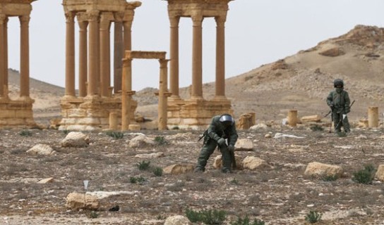 Russian DM: Around 3000 bombs defused in Palmyra